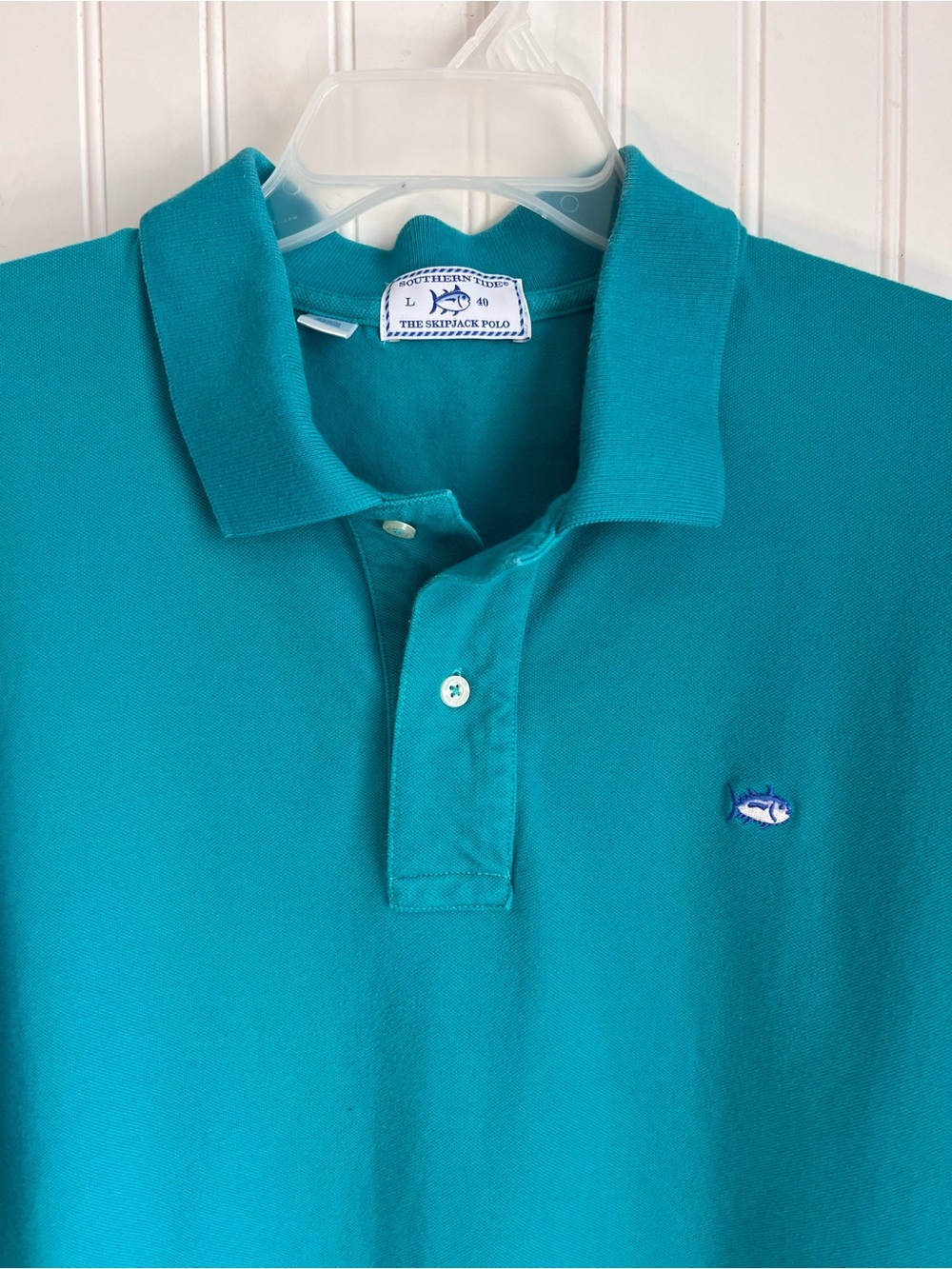 Southern Tide Men's Teal Polo Shirt - Picture 6 of 6